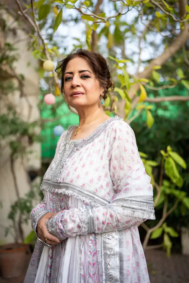 Pinktree - Attiqa Oddo - Flora - White - Handwoven Muslin