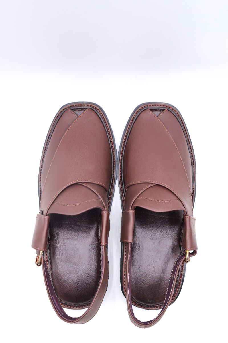 Alifyay - Gogo Dark Brown Peshawari Sandal
