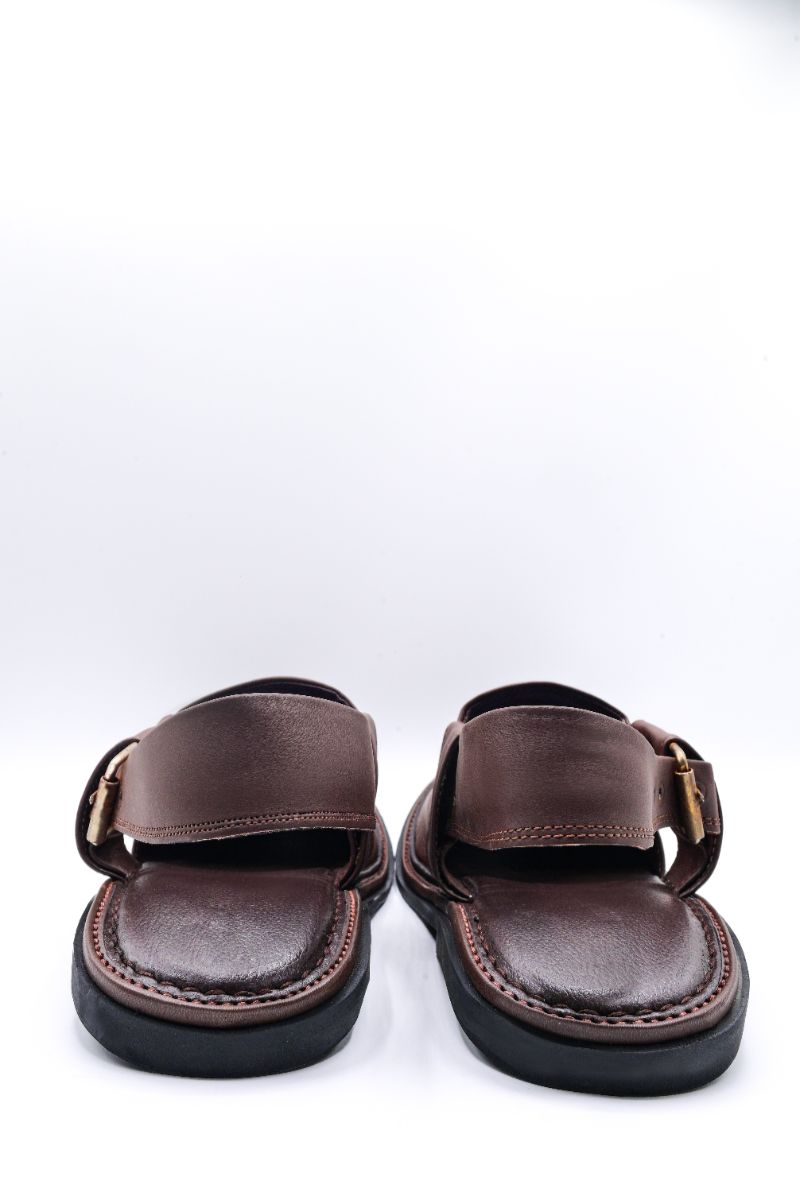 Alifyay - Gogo Dark Brown Peshawari Sandal