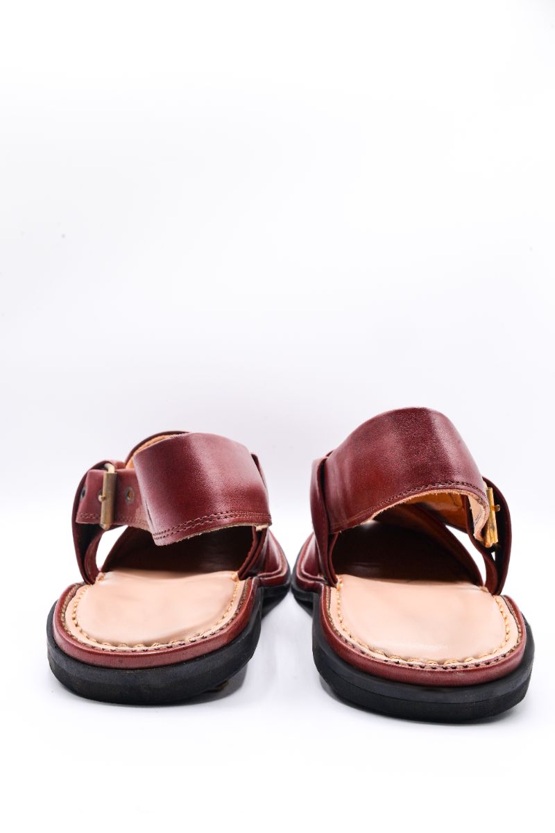 Alifyay - Gogo Maroon Peshawari Sandal