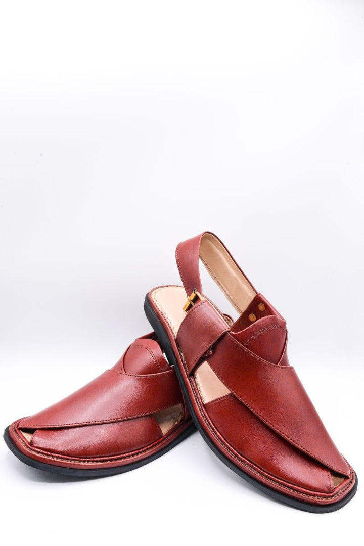 Alifyay - Gogo Maroon Peshawari Sandal