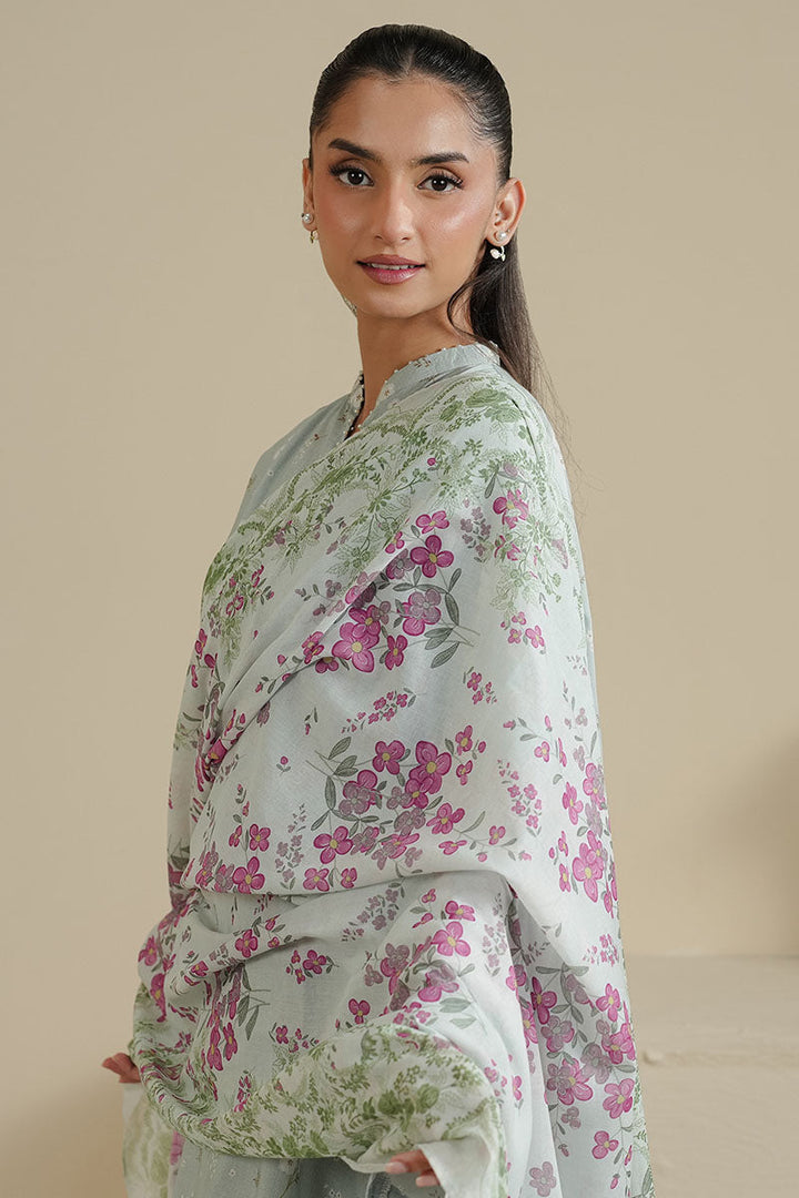 Cross Stitch - GRAY FROST - Lawn - 3 Piece - Unstitched