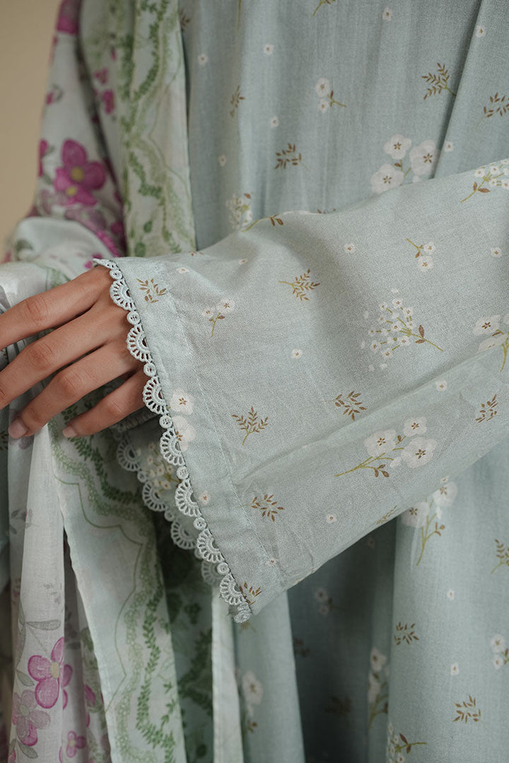 Cross Stitch - GRAY FROST - Lawn - 3 Piece - Unstitched