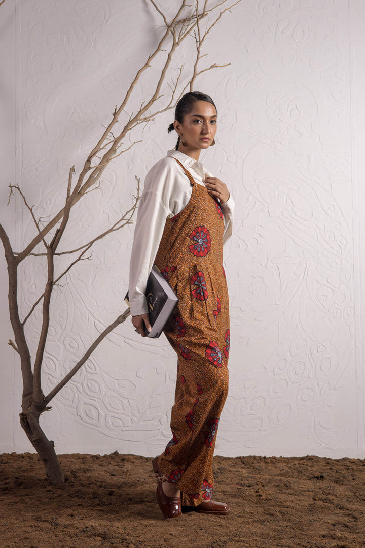 Generation - African Safari Dungarees - Cambric - Green - 1 Piece