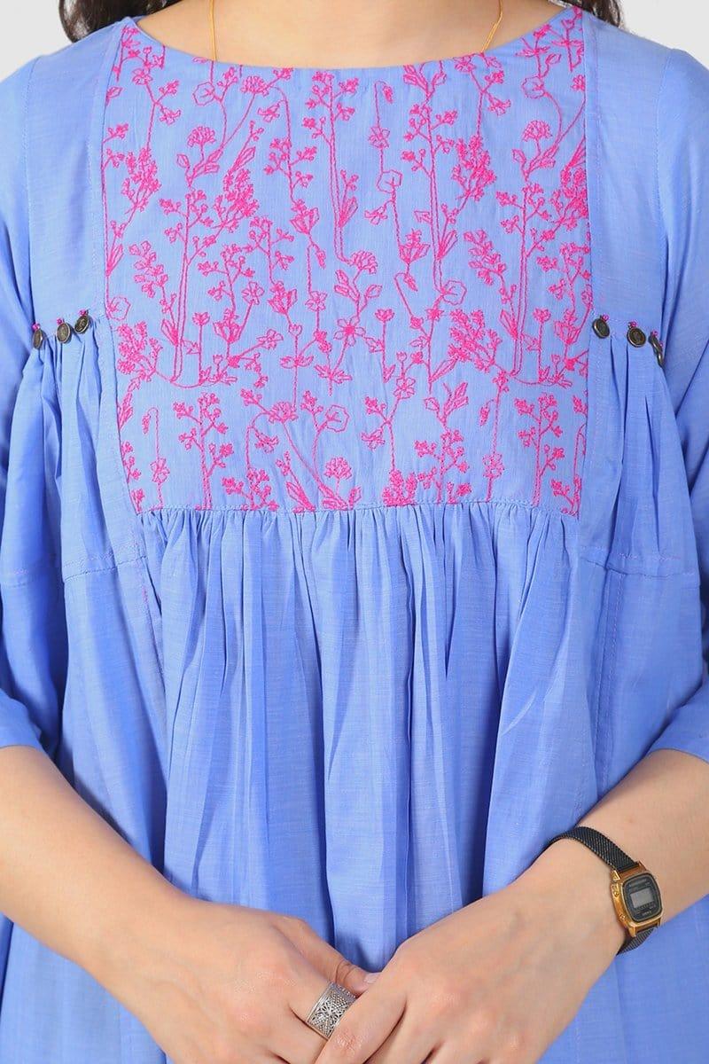 Generation - Blue Doodling - Cambric Cotton - 1 Piece