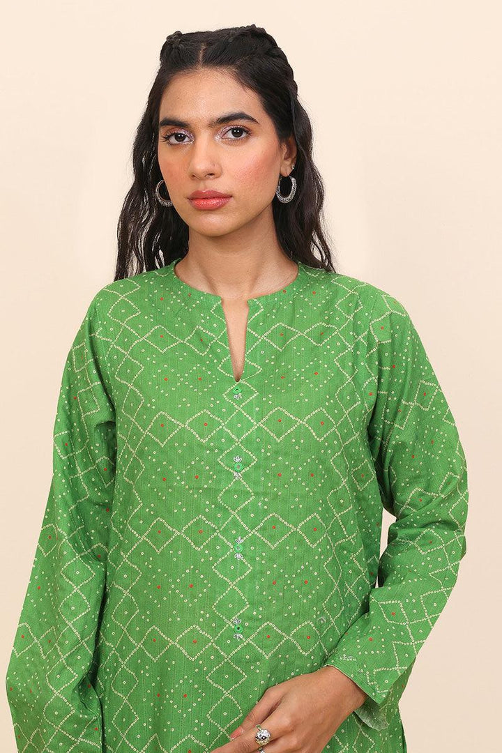 Generation - Chandarkani Printed Set - Red - Lawn - 2 Piece