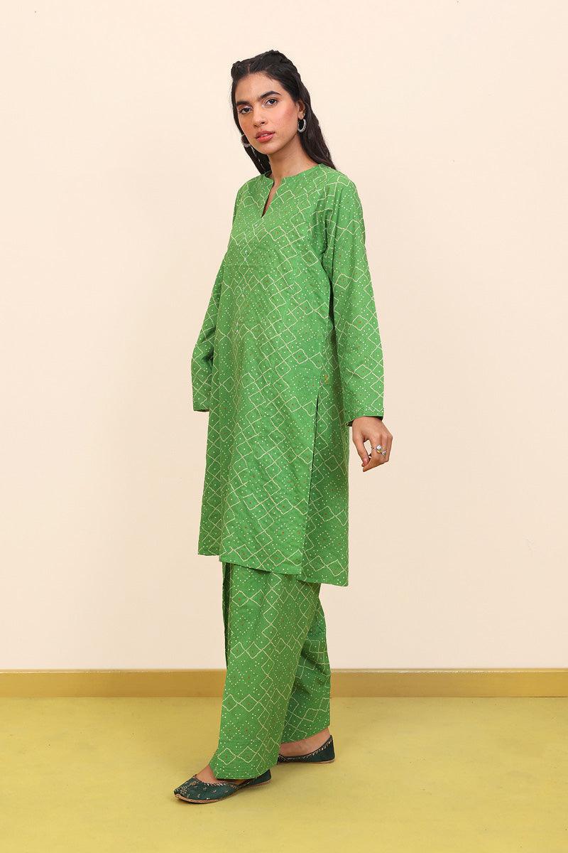 Generation - Chandarkani Printed Set - Red - Lawn - 2 Piece
