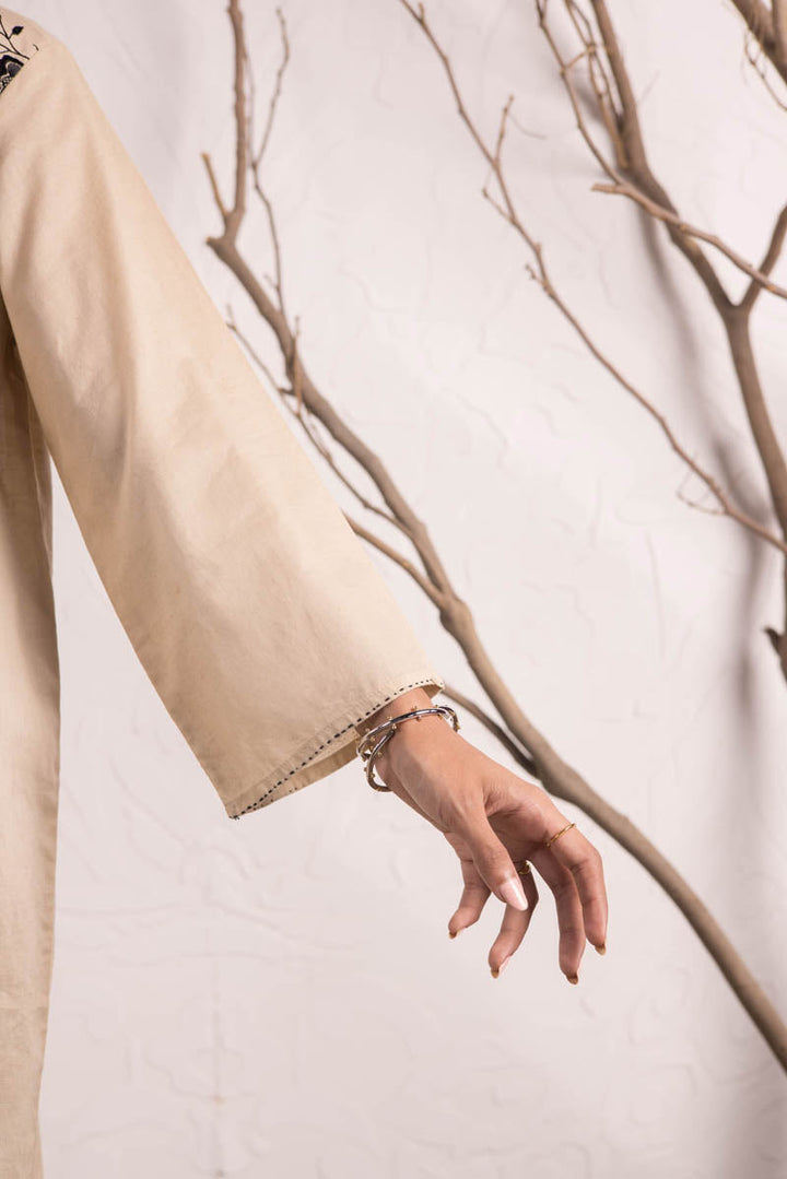 Generation - Foliage Opus Kurta - Cambric - Beige - 1 Piece