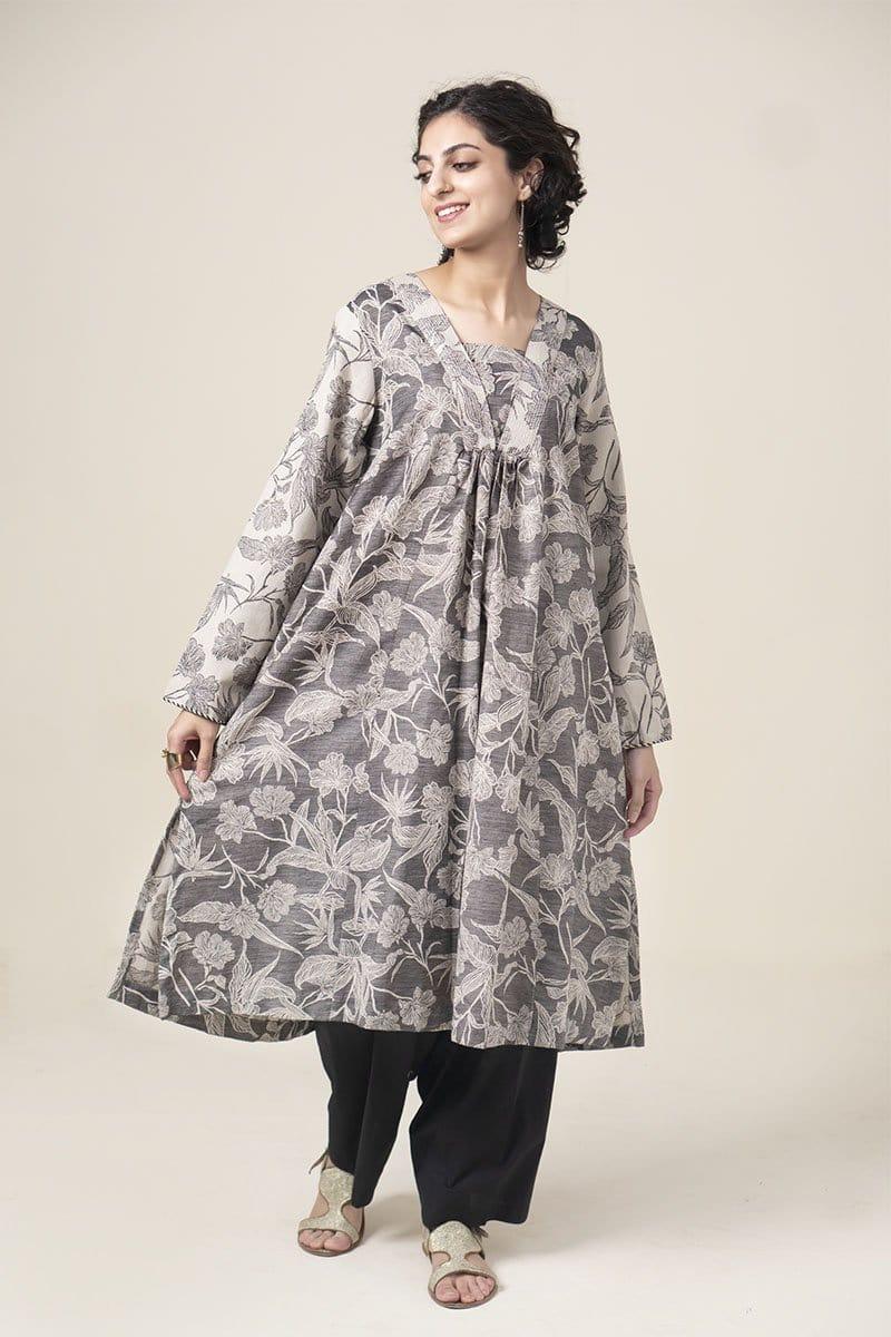 Generation - Grey Scale Frock - Jacquard - 1 Piece