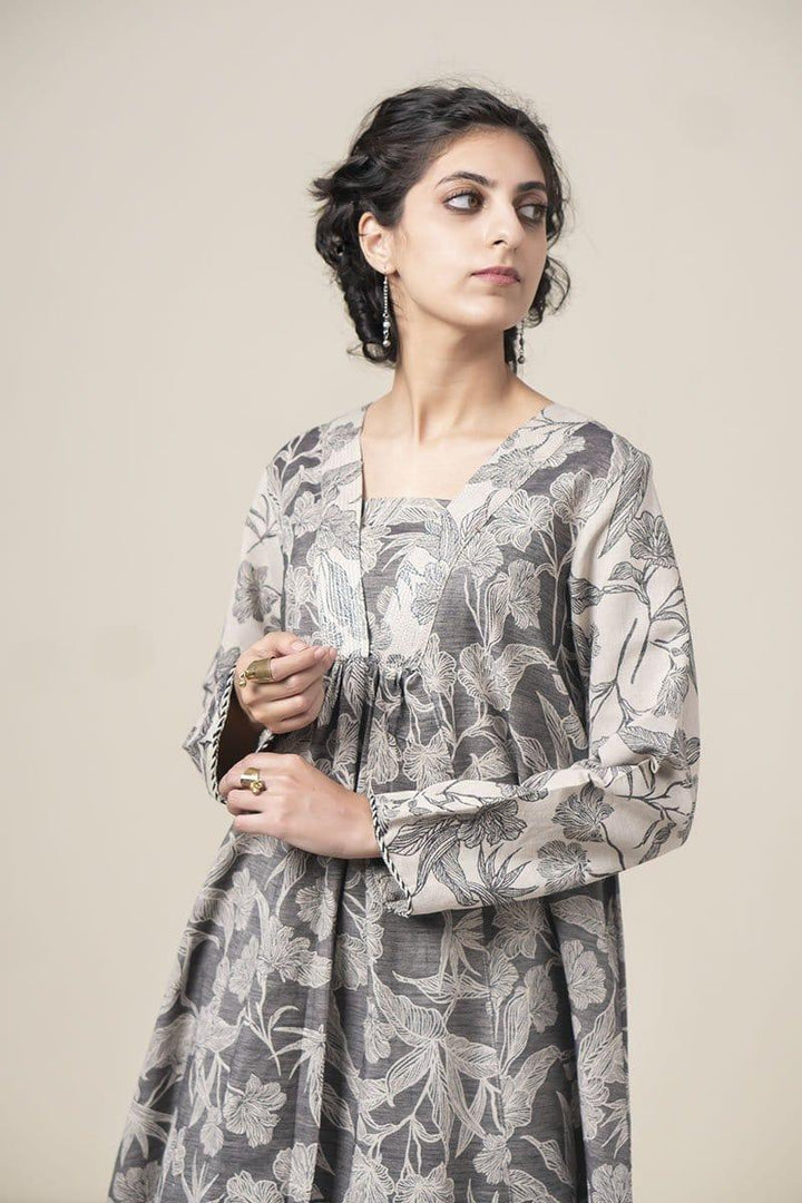 Generation - Grey Scale Frock - Jacquard - 1 Piece