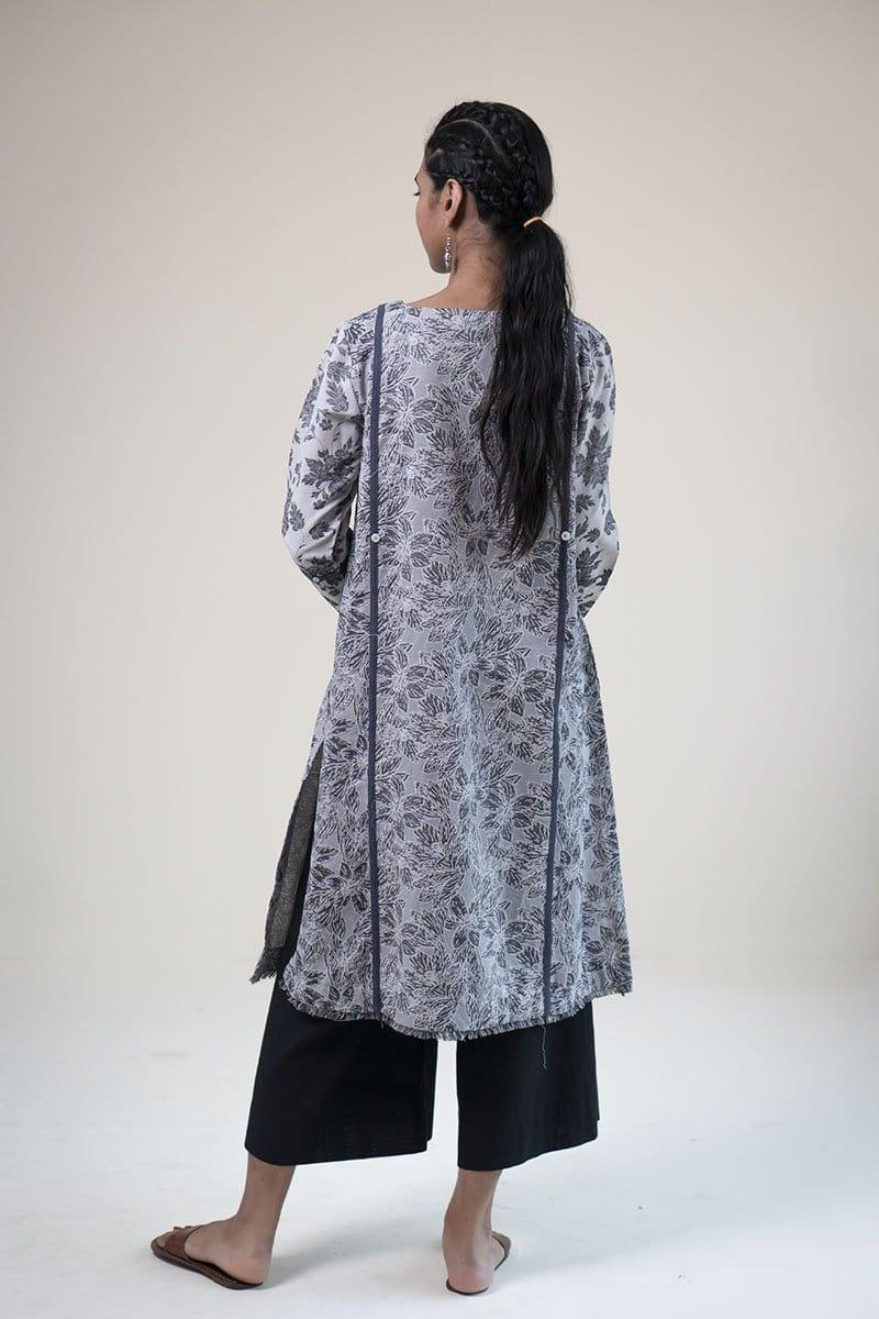 Generation - Grey Scale Printblocked Shirt - Jacquard - 1 Piece