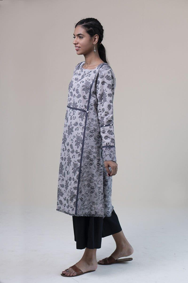 Generation - Grey Scale Printblocked Shirt - Jacquard - 1 Piece