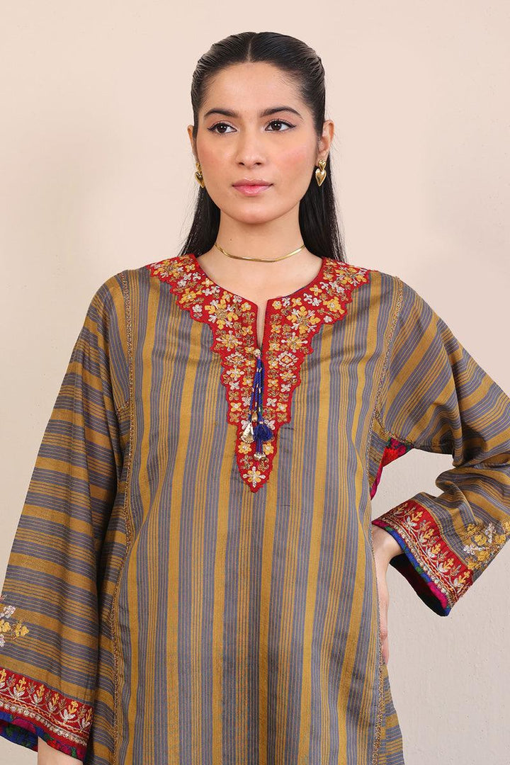 Generation - Morocon Kaftaan Set - Mustard - Cotton - 2 Piece