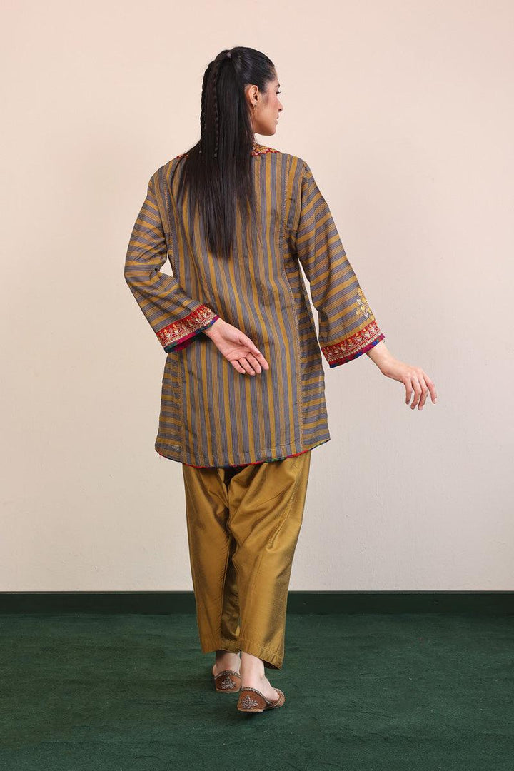Generation - Morocon Kaftaan Set - Mustard - Cotton - 2 Piece