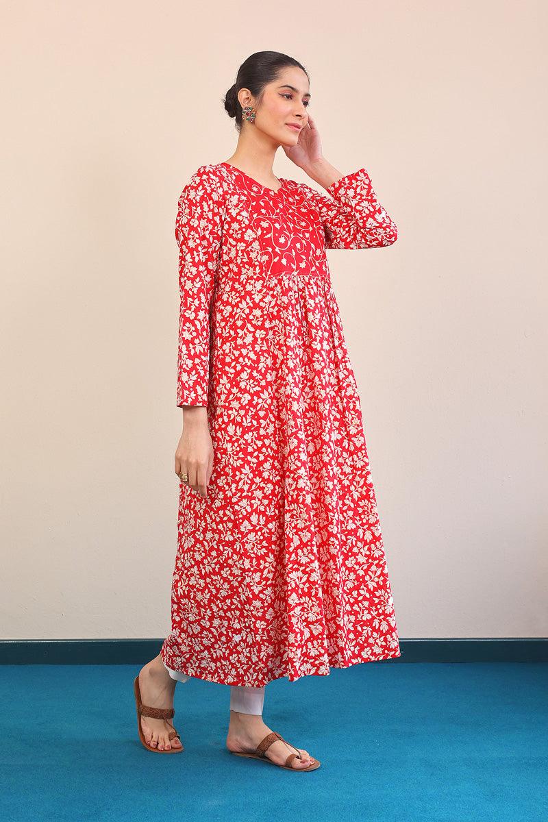 Generation - Mother Of Pearls Dress - Red - Lawn - 1 Piece