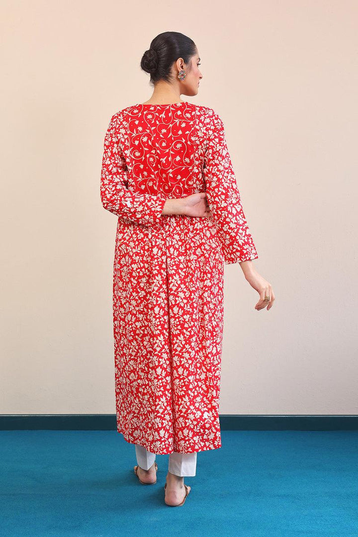 Generation - Mother Of Pearls Dress - Red - Lawn - 1 Piece