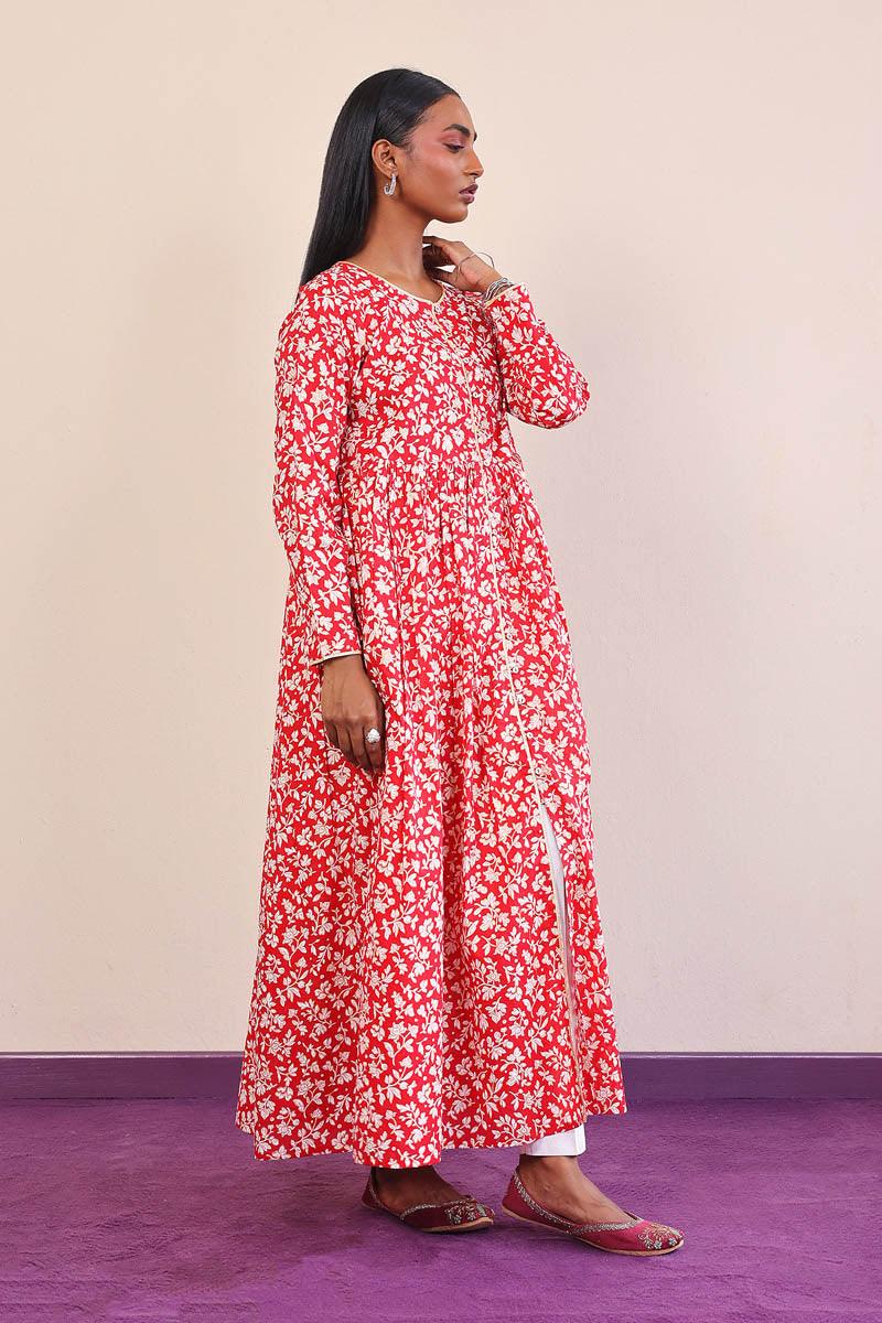 Generation - Mother Of Pearls Dress - Red - Lawn - 1 Piece