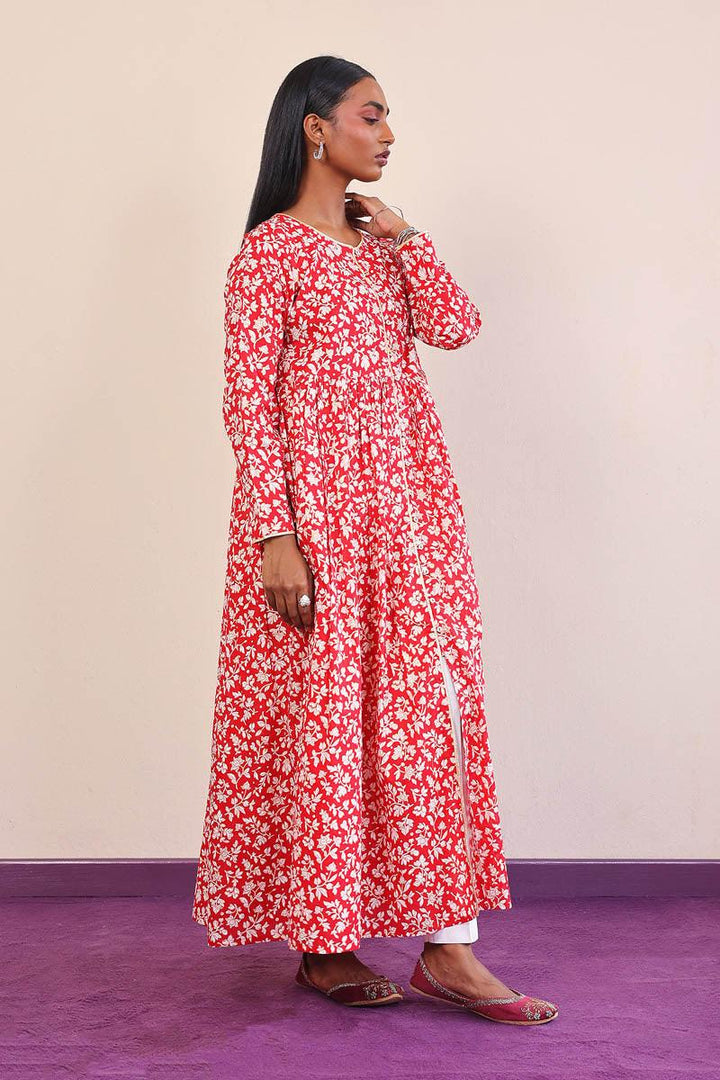 Generation - Mother Of Pearls Dress - Red - Lawn - 1 Piece