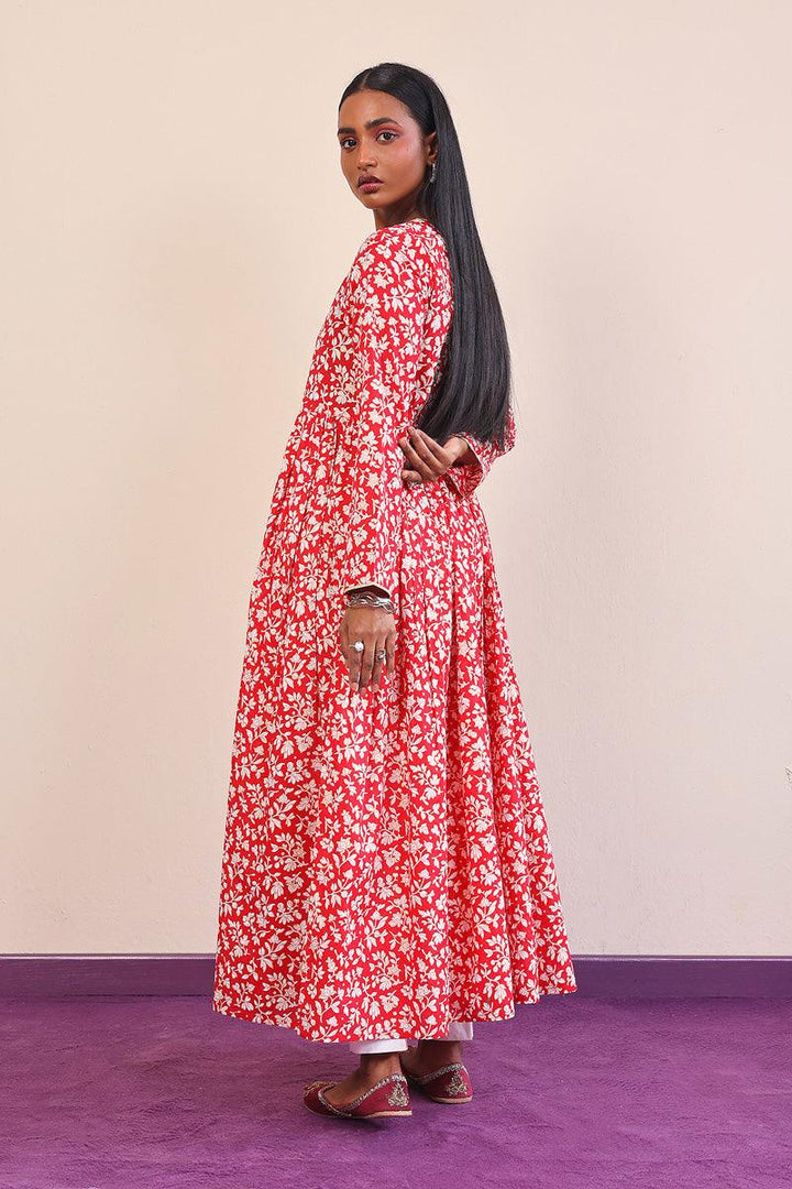 Generation - Mother Of Pearls Dress - Red - Lawn - 1 Piece