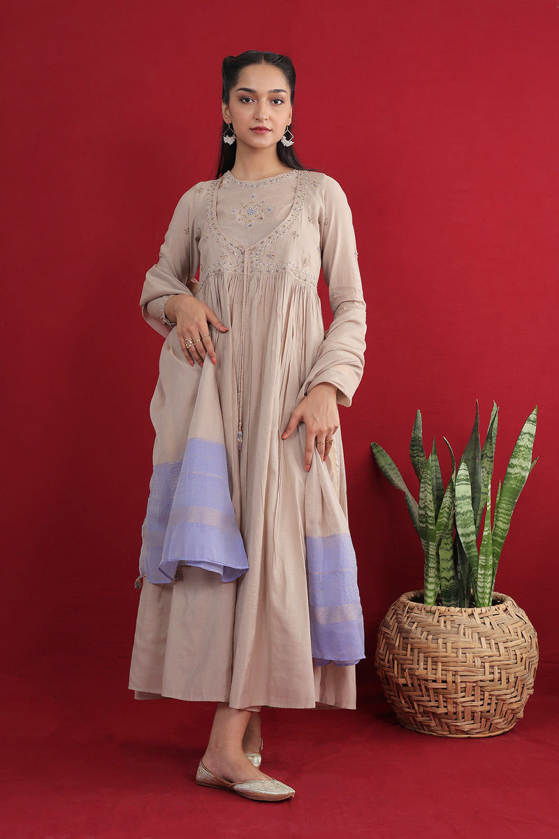 Generation - Regal Balochi Begum - Beige - Cotton - 3 Piece