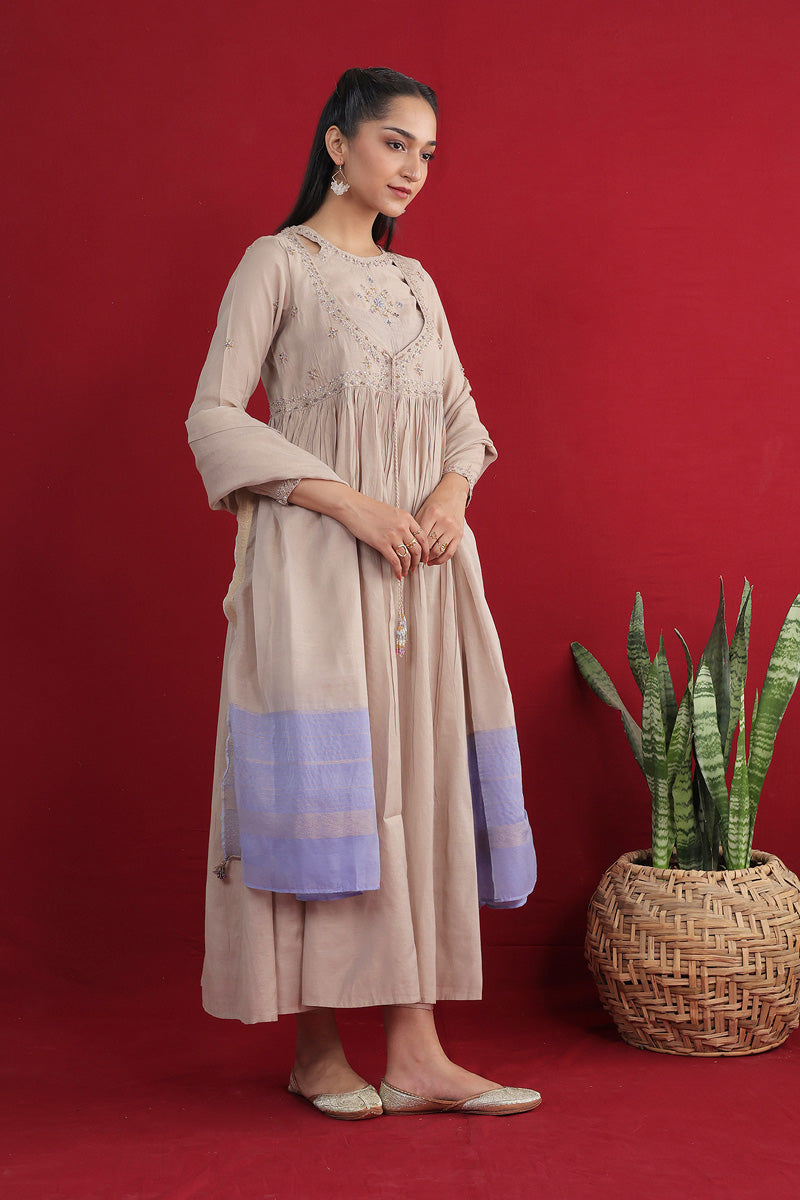 Generation - Regal Balochi Begum - Beige - Cotton - 3 Piece