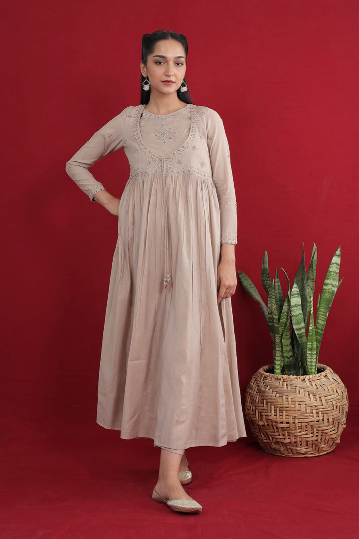 Generation - Regal Balochi Begum - Beige - Cotton - 3 Piece