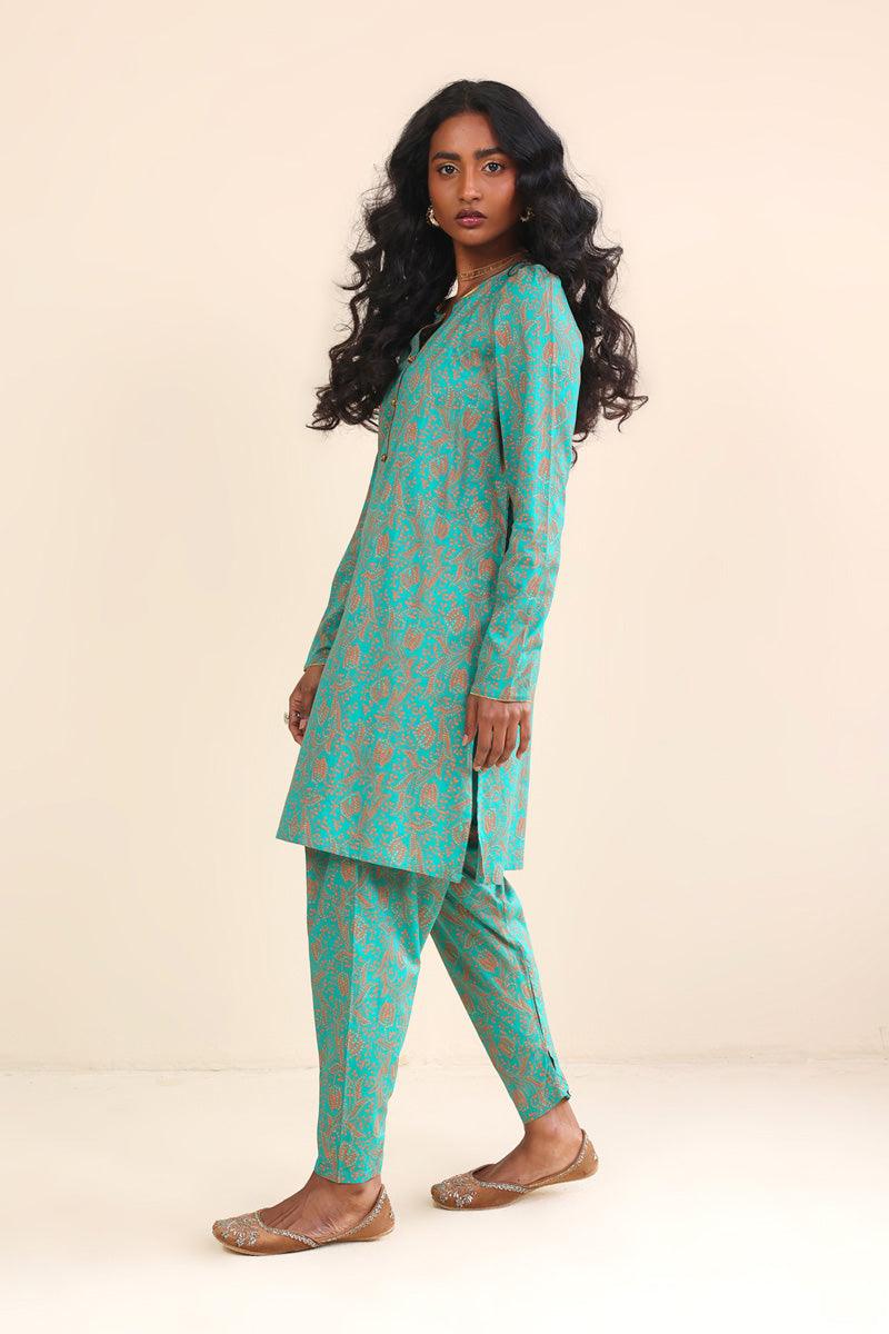 Generation - Tarkashi Set - Green - Lawn - 2 Piece