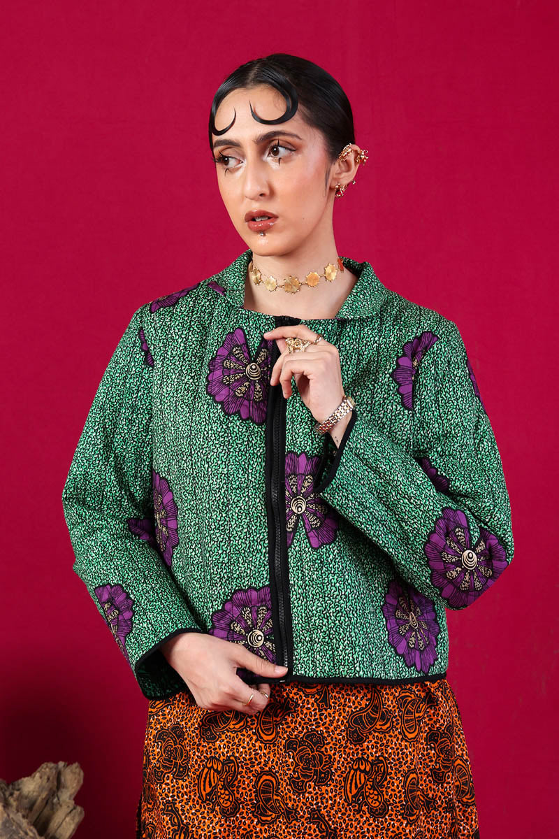 Generation - The Safari Jacket - Cambric - Green - 1 Piece