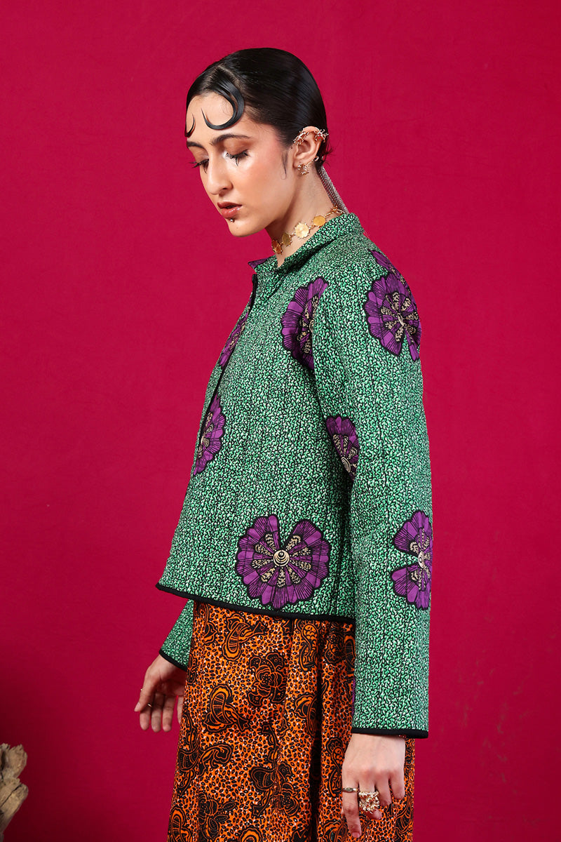 Generation - The Safari Jacket - Cambric - Green - 1 Piece
