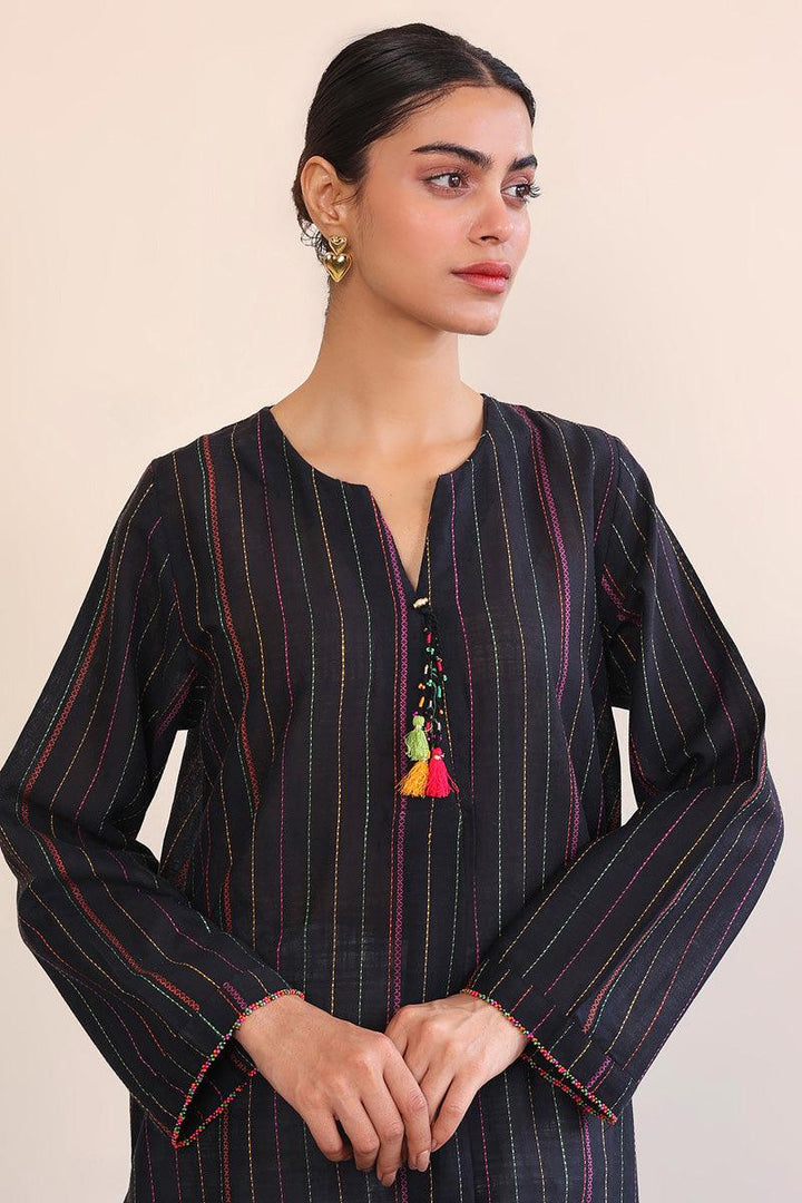 Generation - Tinka Kurta - Black - Lawn - 1 Piece