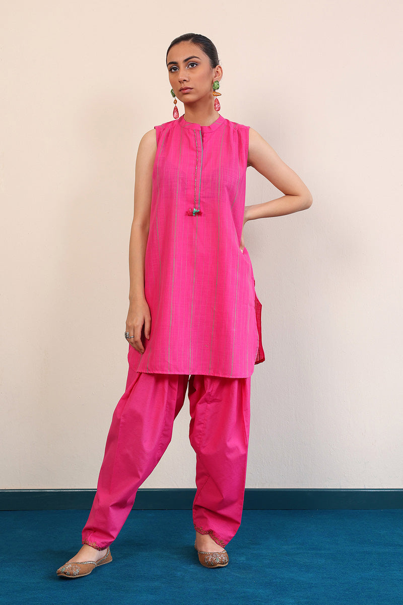 Generation - Tinka Kurta - Red - Lawn - 1 Piece
