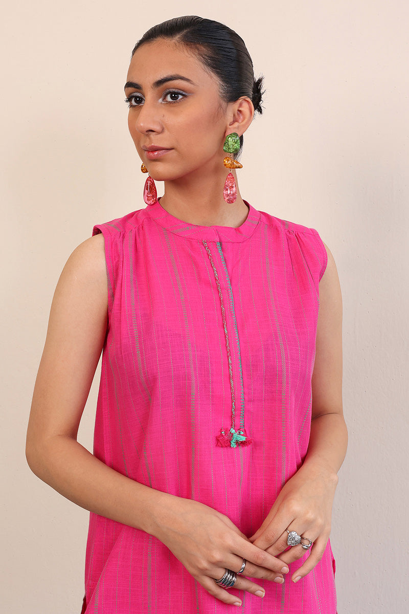 Generation - Tinka Kurta - Red - Lawn - 1 Piece