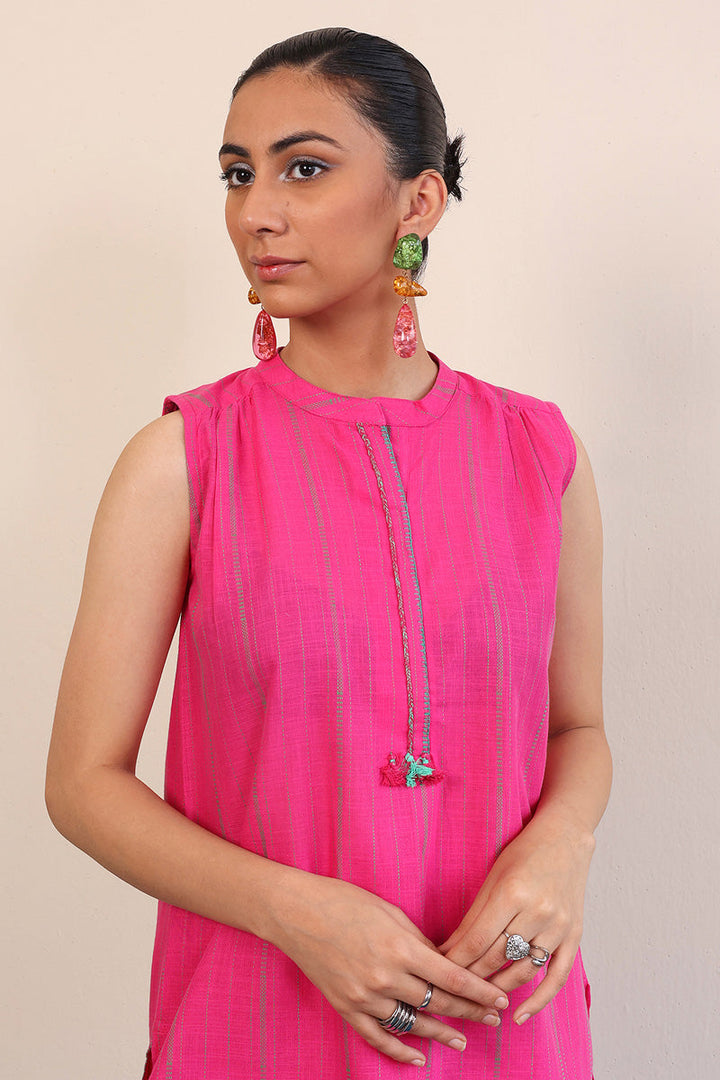 Generation - Tinka Kurta - Red - Lawn - 1 Piece