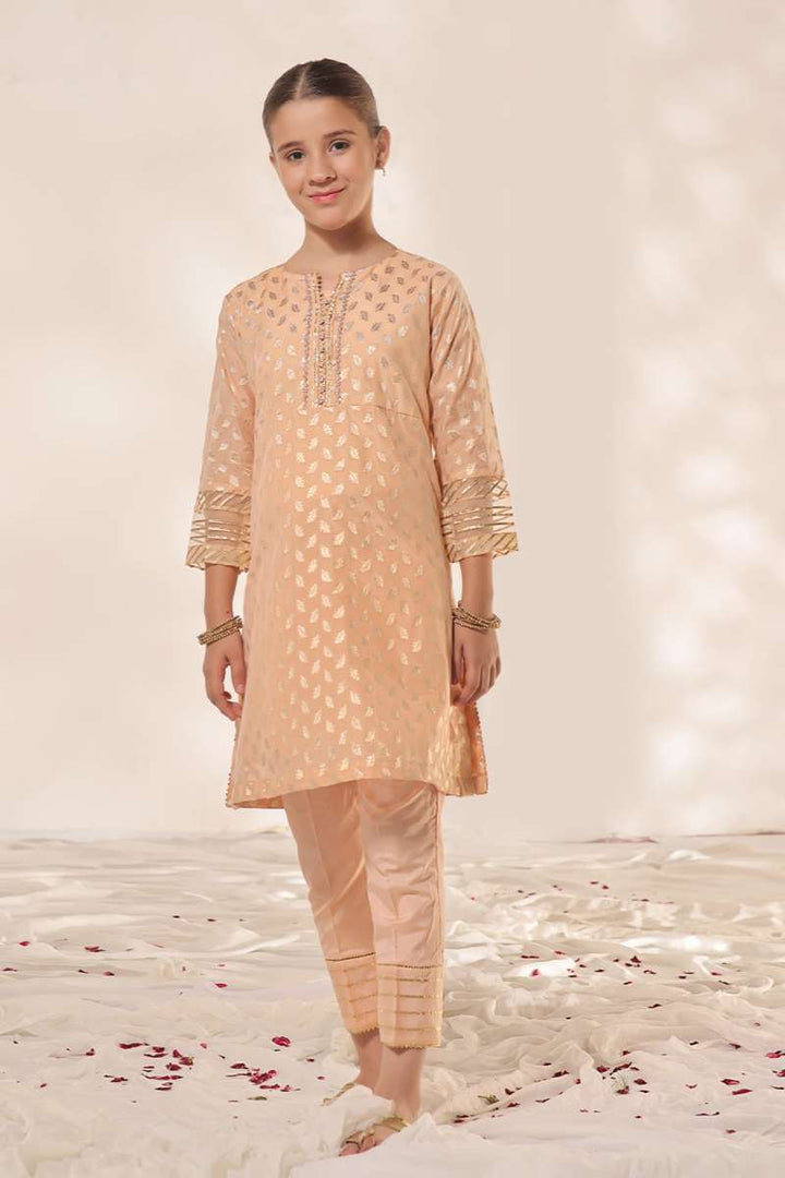 Oaks - Fancy Pret Shirt Trouser Jacquard Orange  - 2 Piece