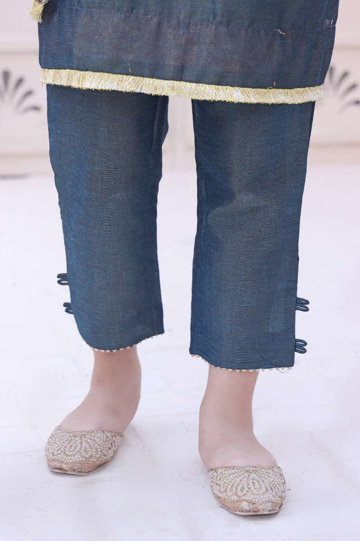 Oaks - Girls' Navy Blue Masoori Trouser  - 1 Piece