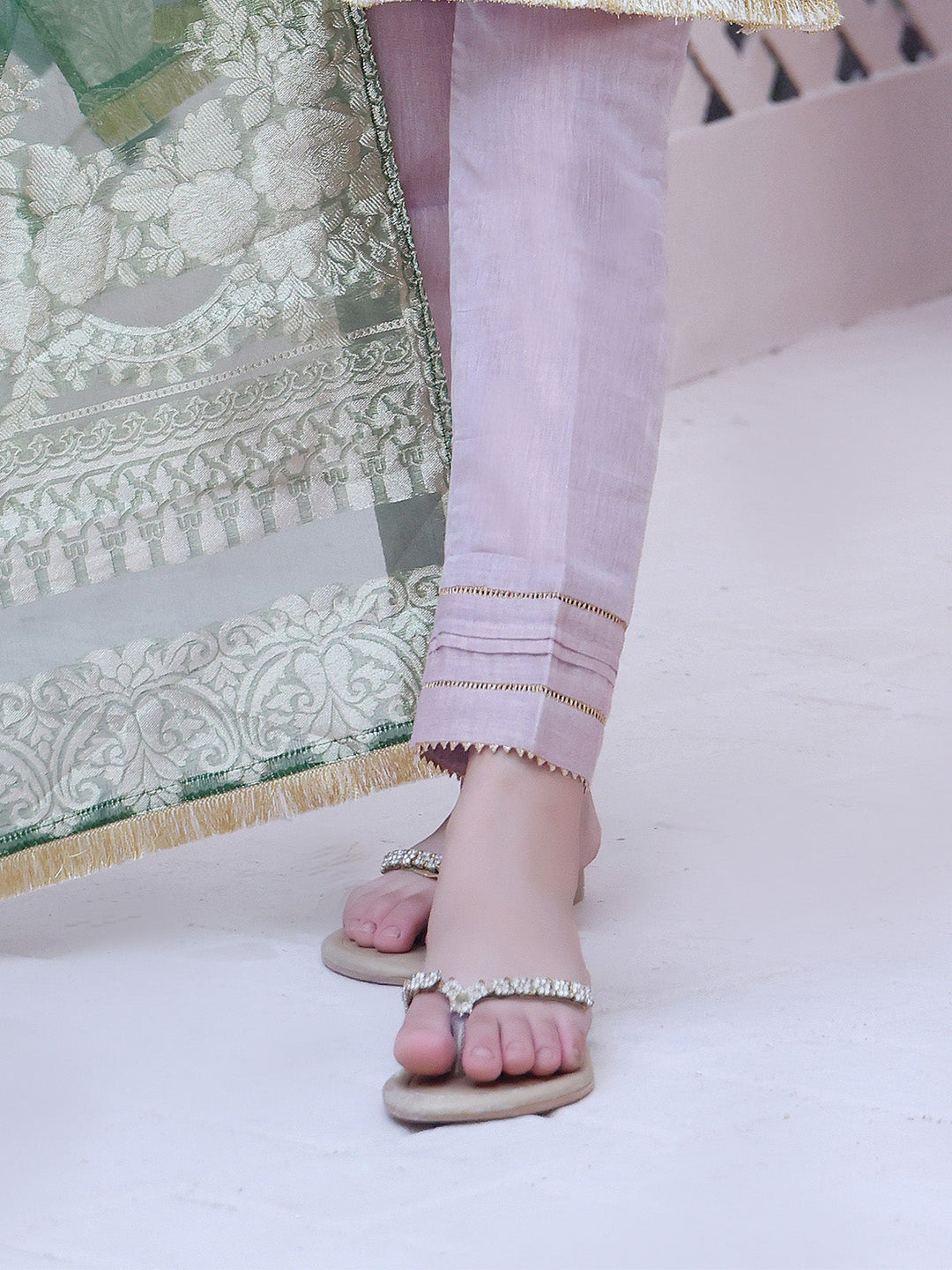 Oaks - Girls' Purple Masoori Trouser  - 1 Piece