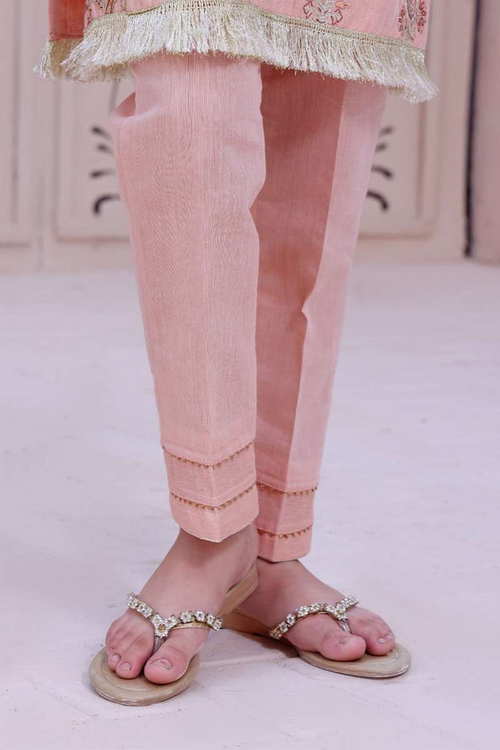 Oaks - Girls' Peach Masoori Trouser  - 1 Piece