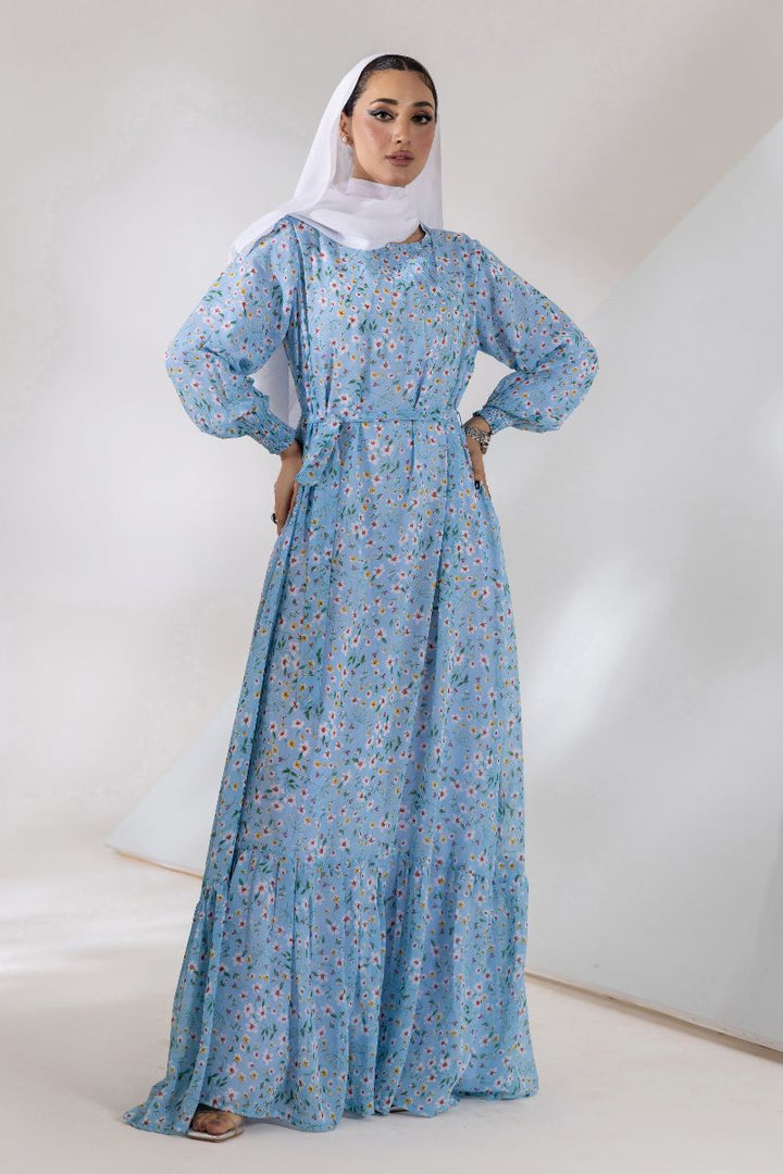 Malbus - Grace - Chiffon - Sky Blue - Maxi - 1 Piece