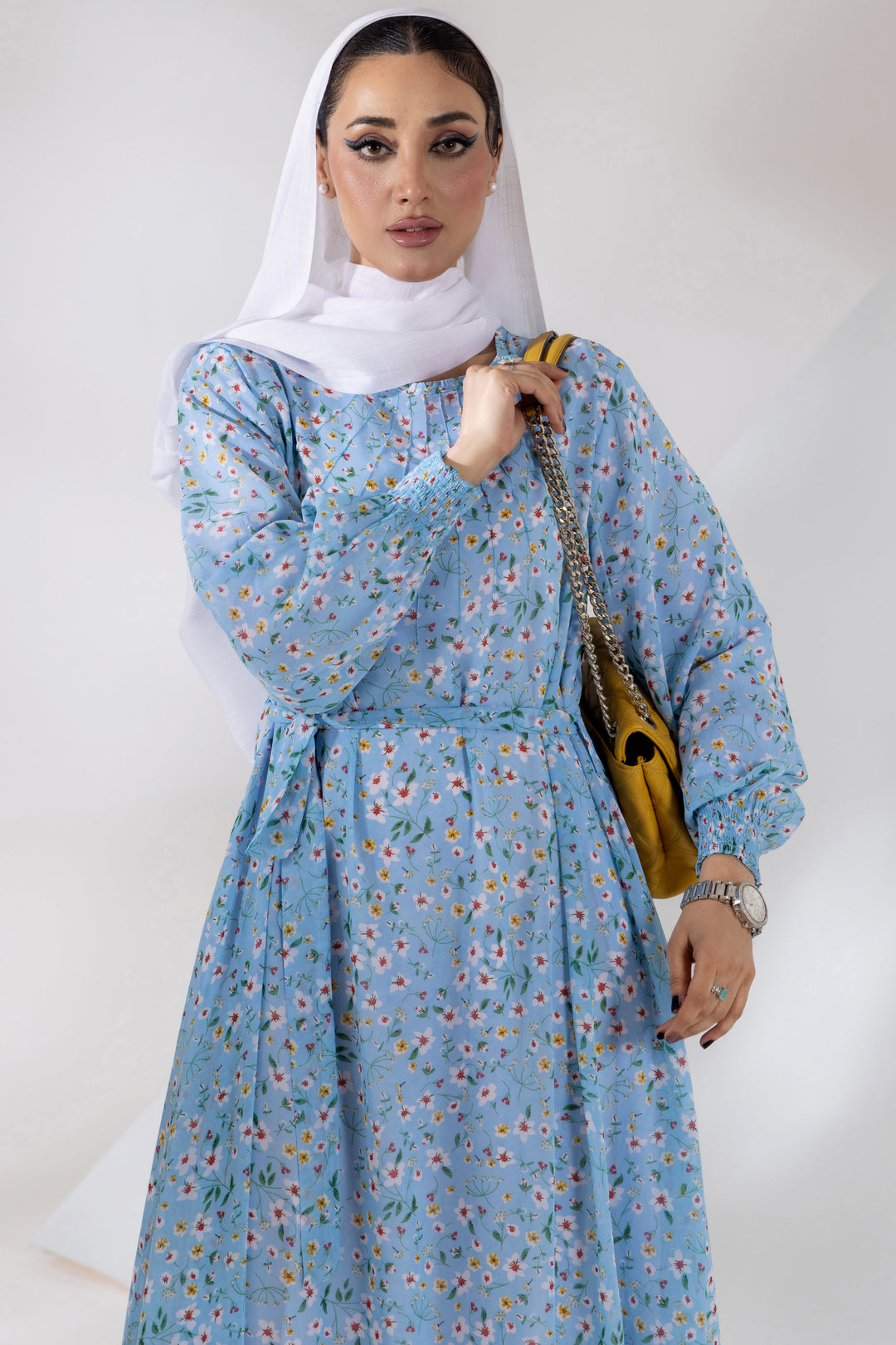 Malbus - Grace - Chiffon - Sky Blue - Maxi - 1 Piece