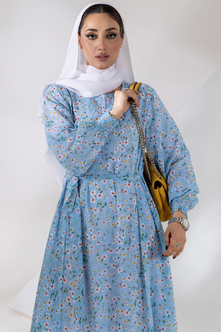 Malbus - Grace - Chiffon - Sky Blue - Maxi - 1 Piece