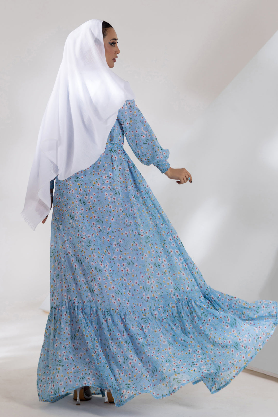 Malbus - Grace - Chiffon - Sky Blue - Maxi - 1 Piece