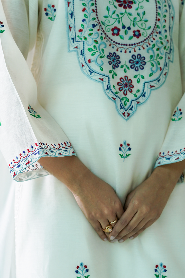 Gul E Noor - Sanin - Off white - Khaadi Cotton - 3 Piece