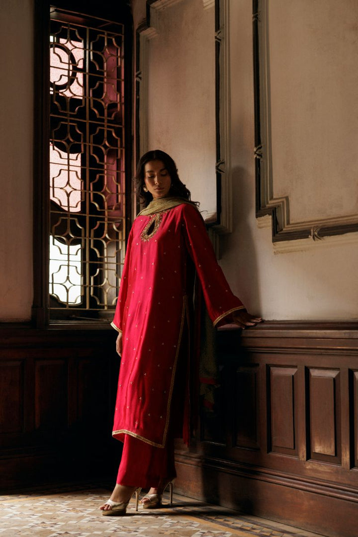 Pinktree - Gul-e-Dhani - Hot Pink - 3 Piece