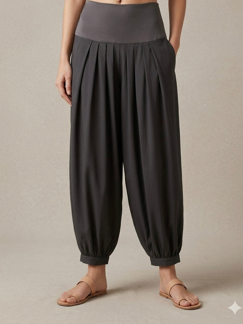 Gulabo - Bosky Balloon Fit Pant For Women - Black - 1 Piece