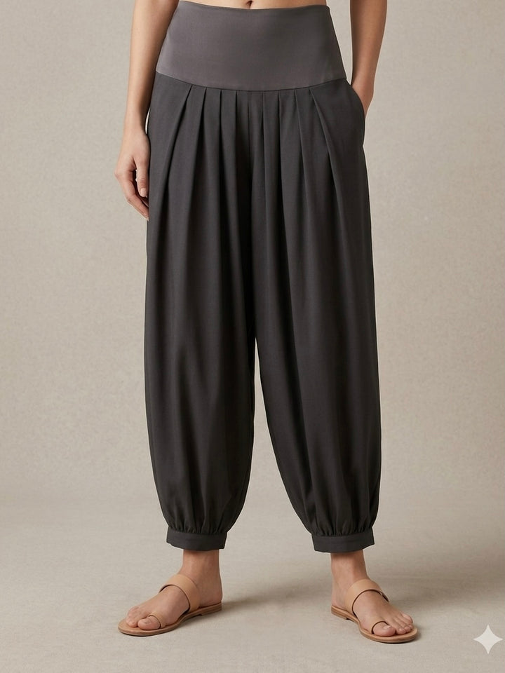 Gulabo - Bosky Balloon Fit Pant For Women - Black - 1 Piece