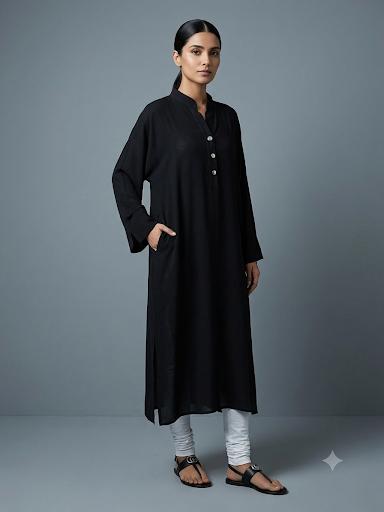 Gulabo - Crepe Aura Top For Women - Black - 1 Piece