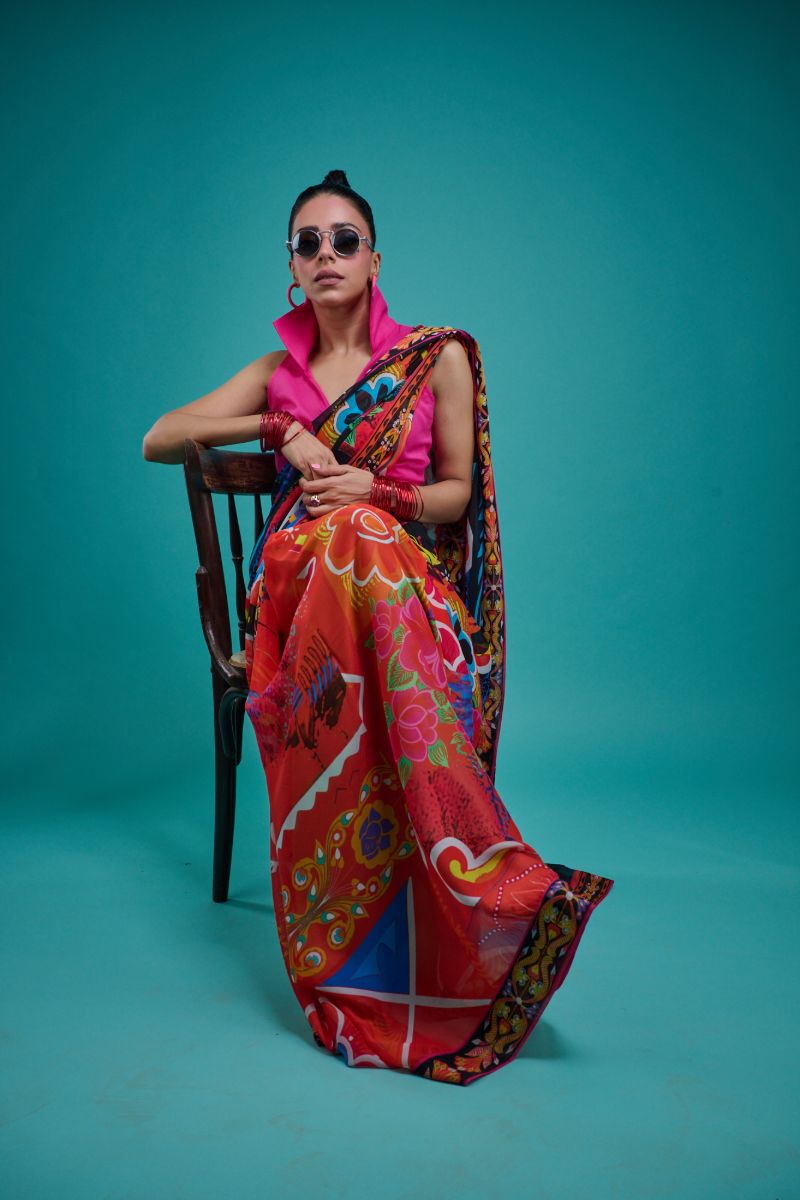 Gulabo - FLAMINGO BLOUSE - Cotton Lawn - Hot Pink - 1 Piece