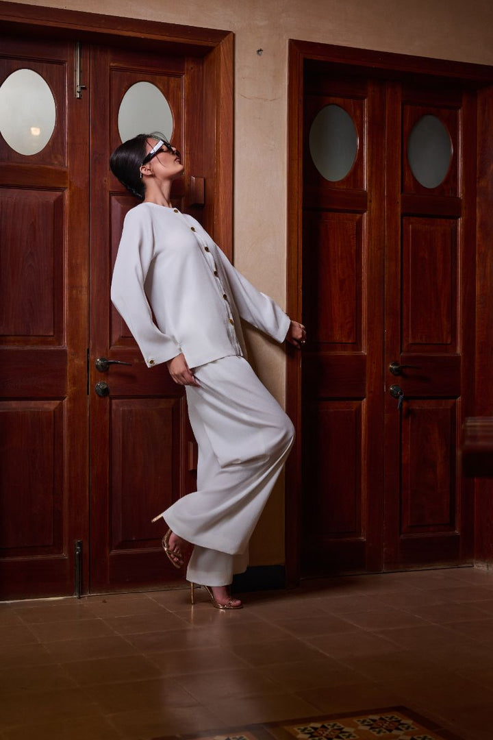 Gulabo - LUMEN SET - Blended Crepe - White - 2 Piece