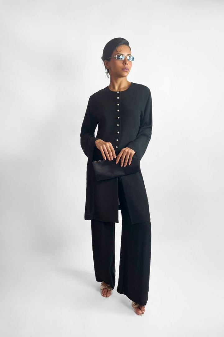 Gulabo - PEARL NOIR SET - Crepe - BLACK - 2 Piece