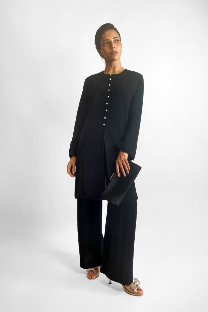 Gulabo - PEARL NOIR SET - Crepe - BLACK - 2 Piece
